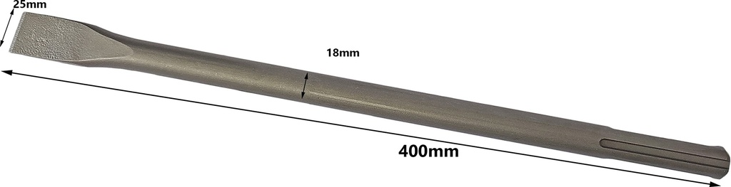 DIVS 11KG HAMMER CHISEL FLAT 18*400*25MM