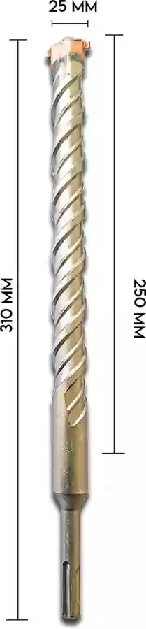 DIVS HAMMER BIT CROSS TIP 25*310MM (DV25310)