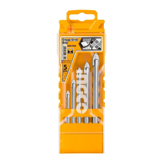 5 PCS GLASS DRILL BITS SET INGCO (AKD7058)