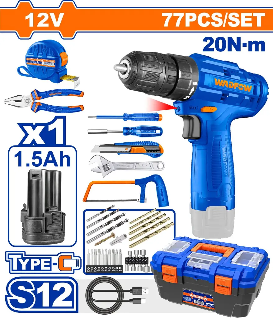 77 PCS TOOLS SET WADFOW (WDT1B77).webp