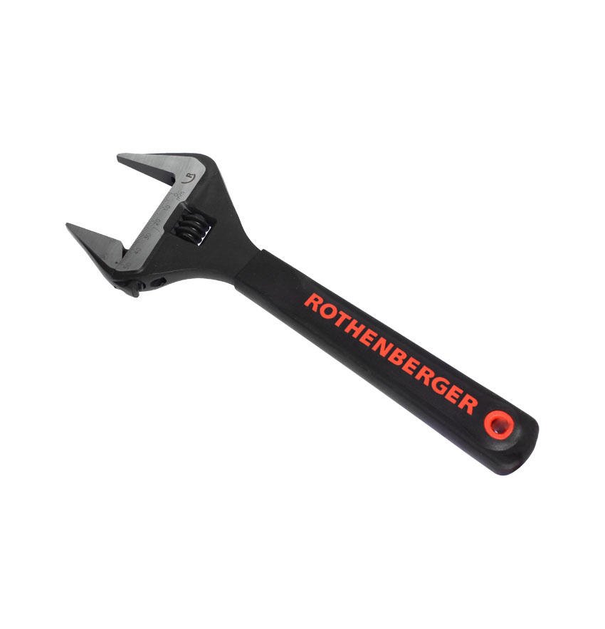 ADJUSTABLE WRENCH WIDE JAW 10" ROTHENBERGER (70461)-MADE IN GERMANY