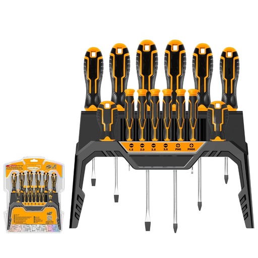 [ToolsMart1332] 14 PCS SCREWDRIVER SET INGCO (HKSD1428)