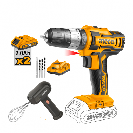 [ToolsMart418] 2 PCS CORDLESS IMPACT DRILL 20V (COSLI231003)