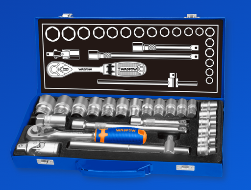 [ToolsMart309] 24 PCS 1/2" SOCKET SET WADFOW (WST2L24)