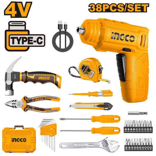 [ToolsMart4736] 38 PCS TOOL SET INGCO (HKTHP10381)