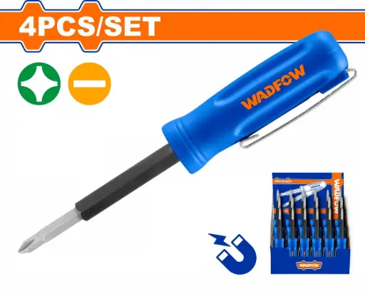 [ToolsMart4681] 4 IN 1 SCREWDRIVER WADFOW (WSS2J04)