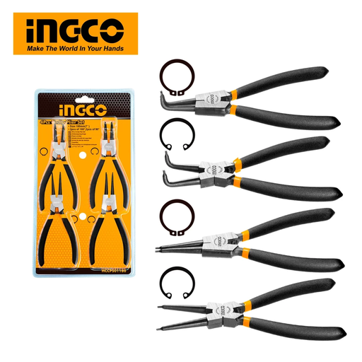 [ToolsMart4547] 4PCS CIRCLIP PLIERS SET INGCO (HCCPS01180)