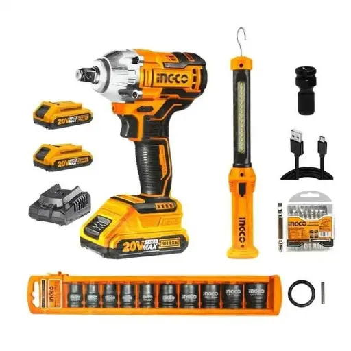 [ToolsMart334] CORDLESS IMPACT WRENCH COMBO SET INGCO (COSLI23011)