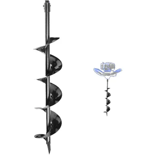 [ToolsMart4686] EARTH AUGER BIT 120*800MM WADFOW (WDZ1A52-2)