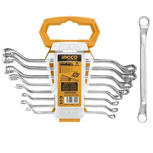 [ToolsMart3403] OFFSET RING SPANNER SET 6-22MM (HKSPA3088)