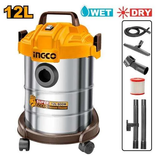 [ToolsMart874] VACUUM CLEANER 12LTR 800W INGCO (VC14122)