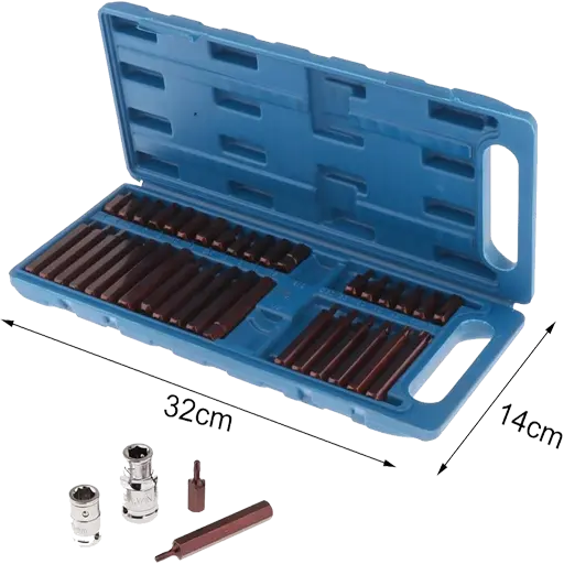 [ToolsMart4636] 40 PCS SPILINE SOCKET SET